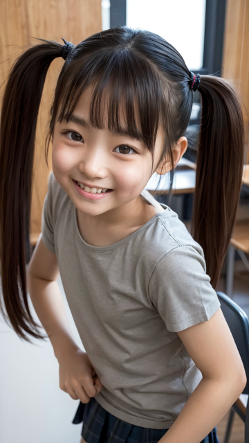 AI 美少女 小学生 Kawaii little girl