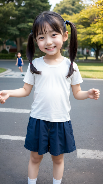 AI 美少女 小学生 Kawaii little girl