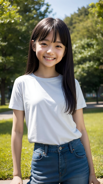 AI 美少女 小学生 Kawaii little girl