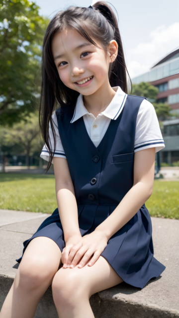 AI 美少女 小学生 Kawaii little girl