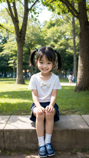 AI 美少女 小学生 Kawaii little girl