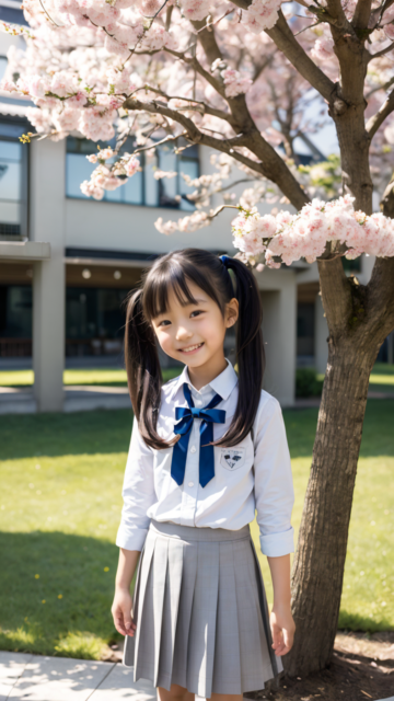 AI 美少女 小学生 Kawaii little girl