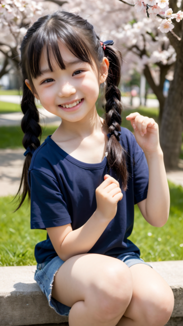 AI 美少女 小学生 Kawaii little girl