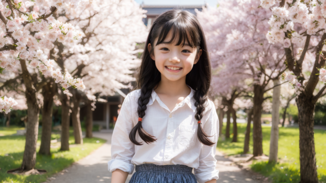 AI 美少女 小学生 Kawaii little girl