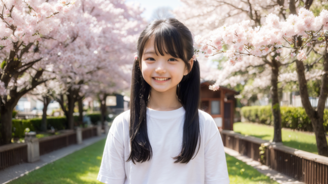 AI 美少女 小学生 Kawaii little girl