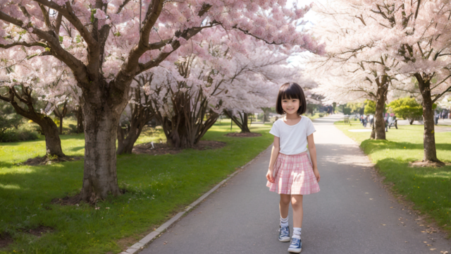 AI 美少女 小学生 Kawaii little girl