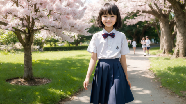 AI 美少女 小学生 Kawaii little girl