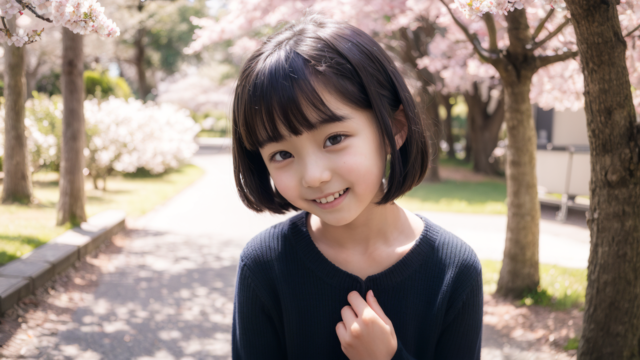 AI 美少女 小学生 Kawaii little girl