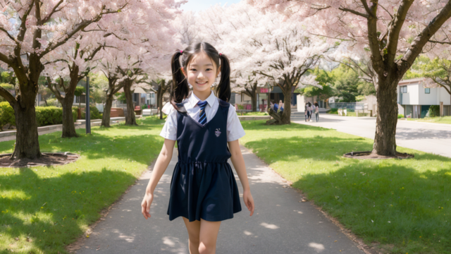 AI 美少女 小学生 Kawaii little girl