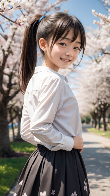 AI 美少女 小学生 Kawaii little girl