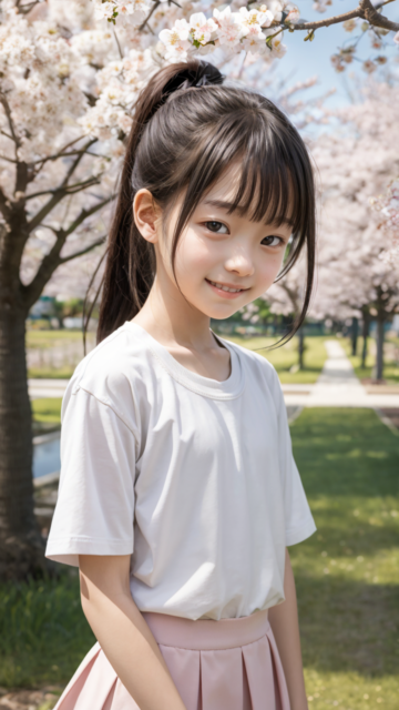 AI 美少女 小学生 Kawaii little girl