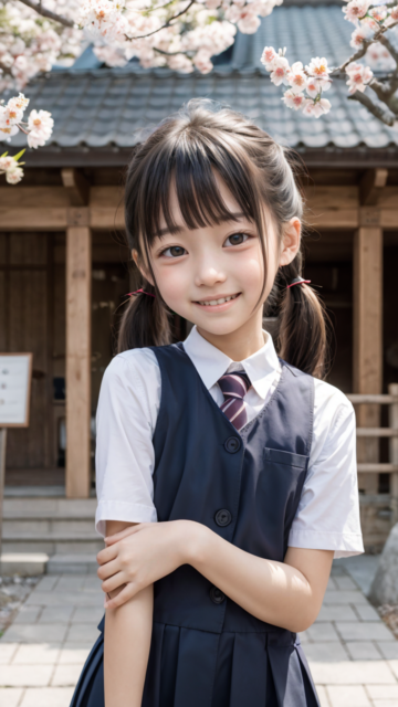 AI 美少女 小学生 Kawaii little girl