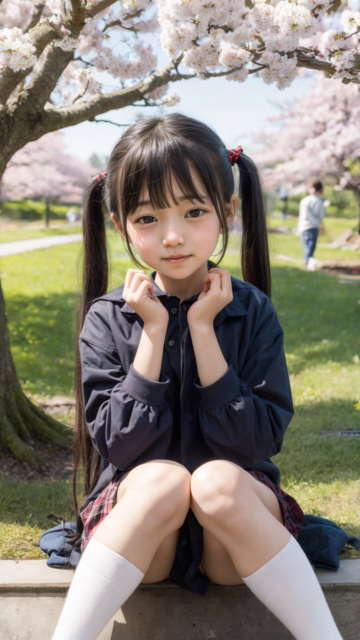 AI 美少女 小学生 Kawaii little girl