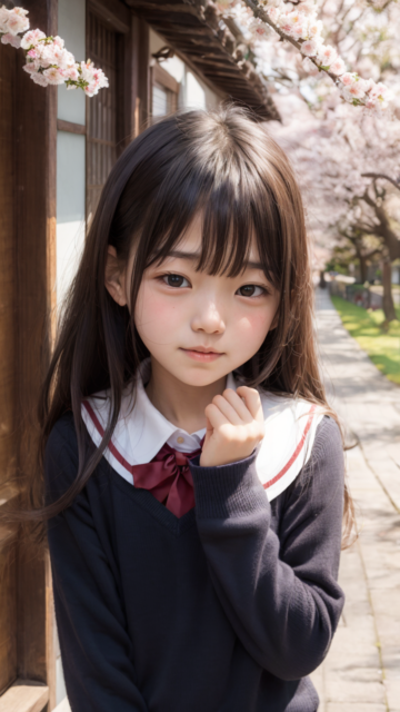 AI 美少女 小学生 Kawaii little girl