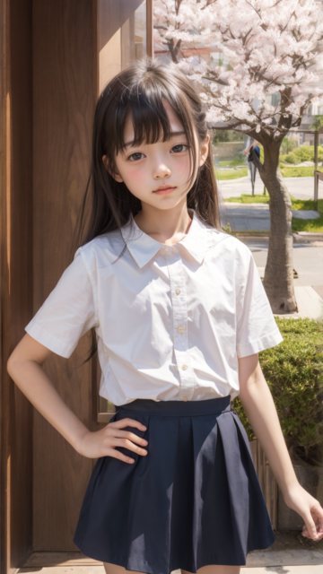 AI 美少女 小学生 Kawaii little girl