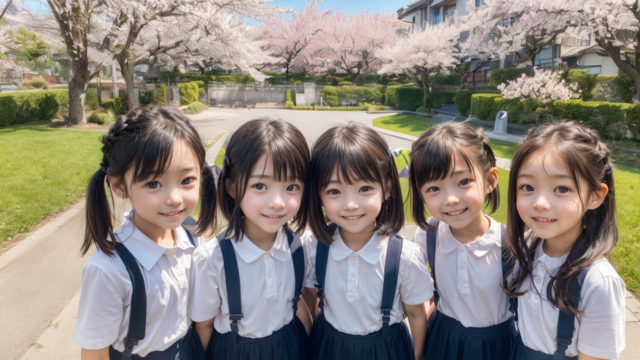 AI 美少女 小学生 Kawaii little girl