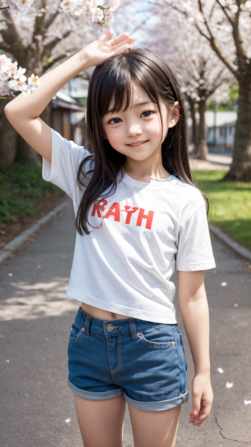 AI 美少女 小学生 Kawaii little girl