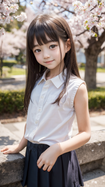 AI 美少女 小学生 Kawaii little girl