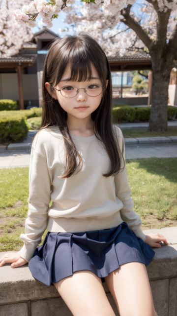 AI 美少女 小学生 Kawaii little girl