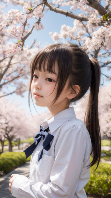 AI 美少女 小学生 Kawaii little girl