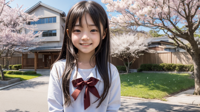 AI 美少女 小学生 Kawaii little girl