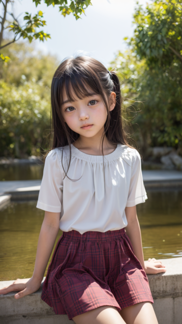 AI 美少女 小学生 Kawaii little girl