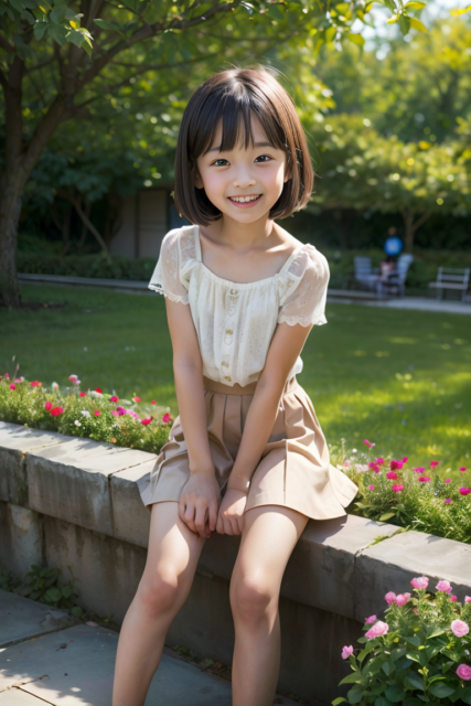 AI 美少女 小学生 Kawaii little girl