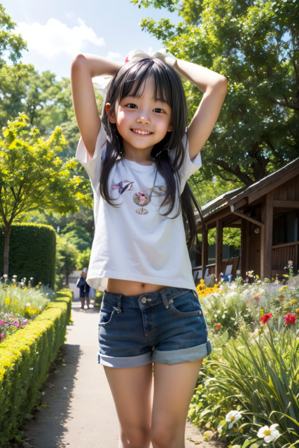 AI 美少女 小学生 Kawaii little girl