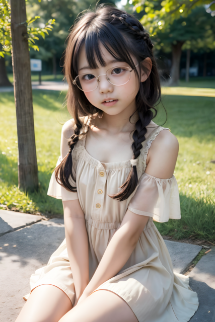 AI 美少女 小学生 Kawaii little girl