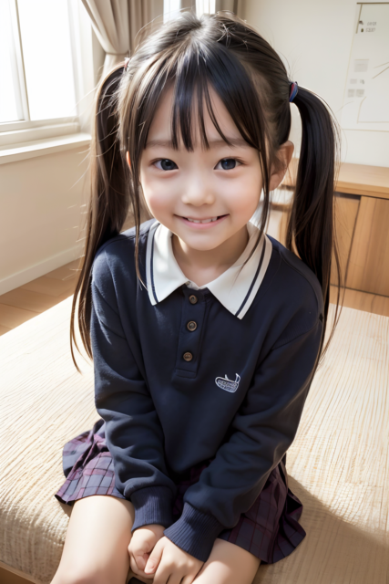 AI 美少女 小学生 Kawaii little girl