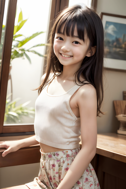 AI 美少女 小学生 Kawaii little girl