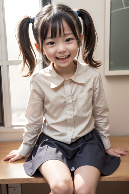 AI 美少女 小学生 Kawaii little girl