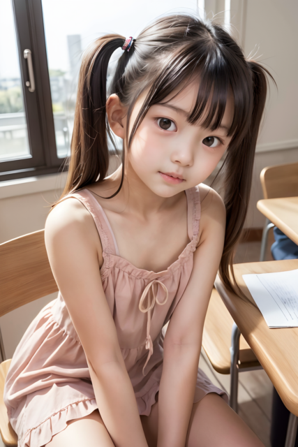 AI 美少女 小学生 Kawaii little girl