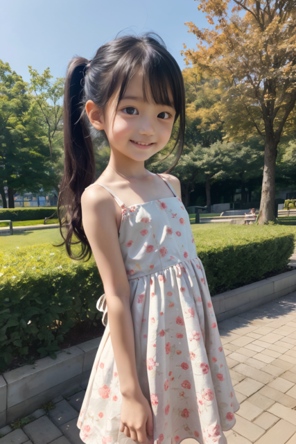 AI 美少女 小学生 Kawaii little girl