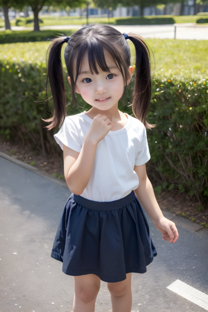 AI 美少女 小学生 Kawaii little girl