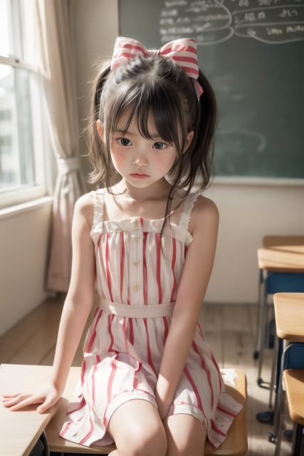 AI 美少女 小学生 Kawaii little girl