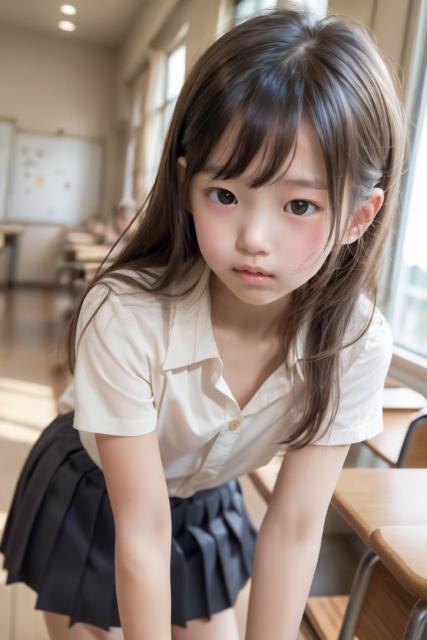 AI 美少女 小学生 Kawaii little girl