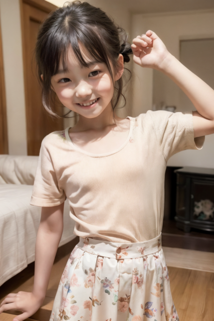 AI 美少女 小学生 Kawaii little girl