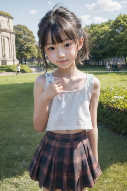 AI 美少女 小学生 Kawaii little girl