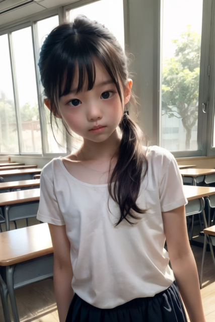 AI 美少女 小学生 Kawaii little girl