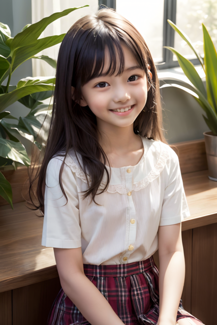 AI 美少女 小学生 Kawaii little girl