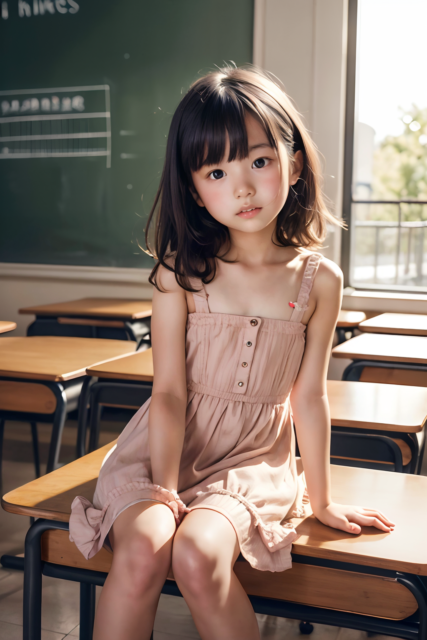 AI 美少女 小学生 Kawaii little girl