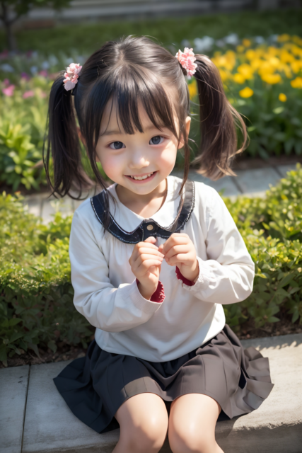 AI 美少女 小学生 Kawaii little girl