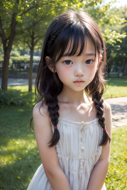 AI 美少女 小学生 Kawaii little girl