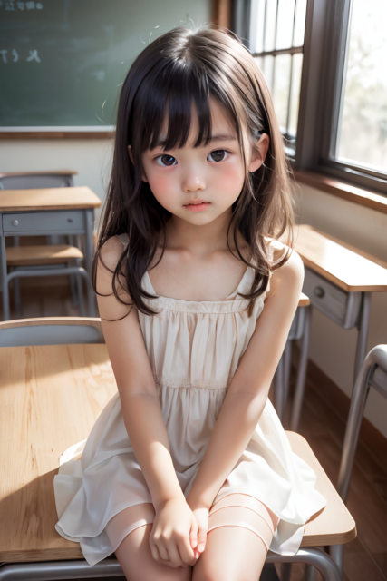 AI 美少女 小学生 Kawaii little girl