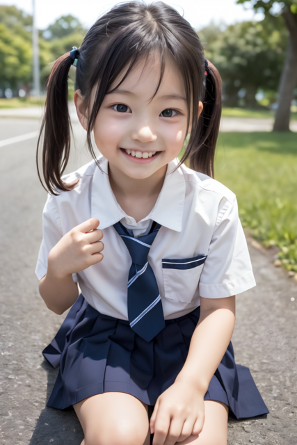 AI 美少女 小学生 Kawaii little girl