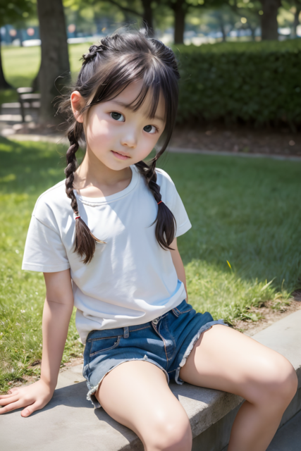 AI 美少女 小学生 Kawaii little girl