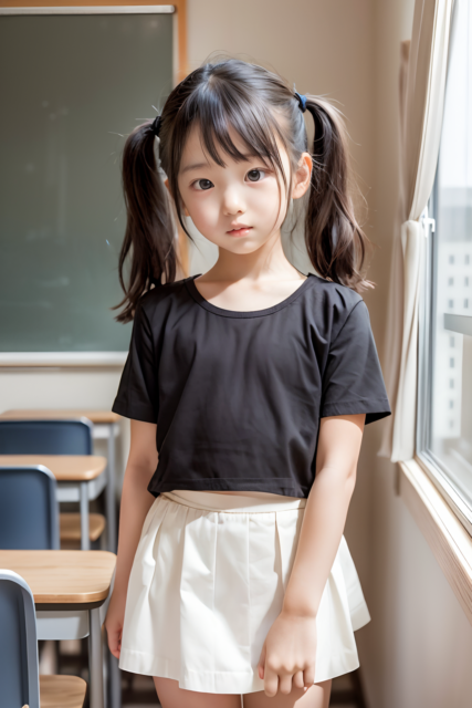 AI 美少女 小学生 Kawaii little girl