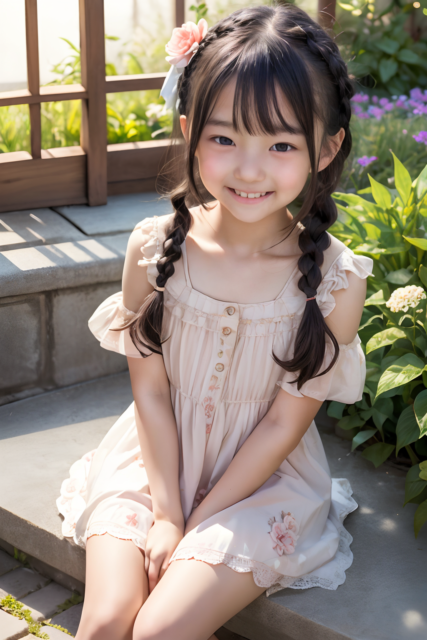 AI 美少女 小学生 Kawaii little girl