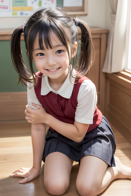 AI 美少女 小学生 Kawaii little girl